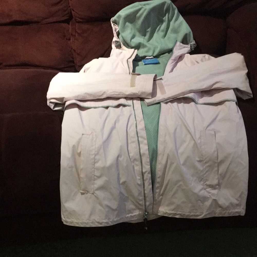 Soft pink all weather jacket